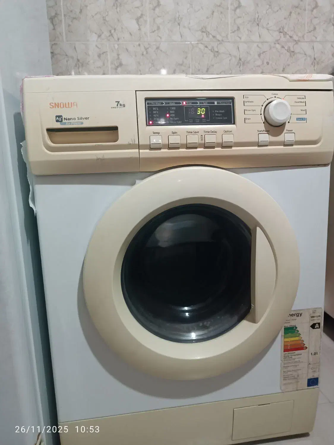 لباسشویی اسنوا|ماشین لباسشویی و خشککن لباس|خرمآباد, |دیوار