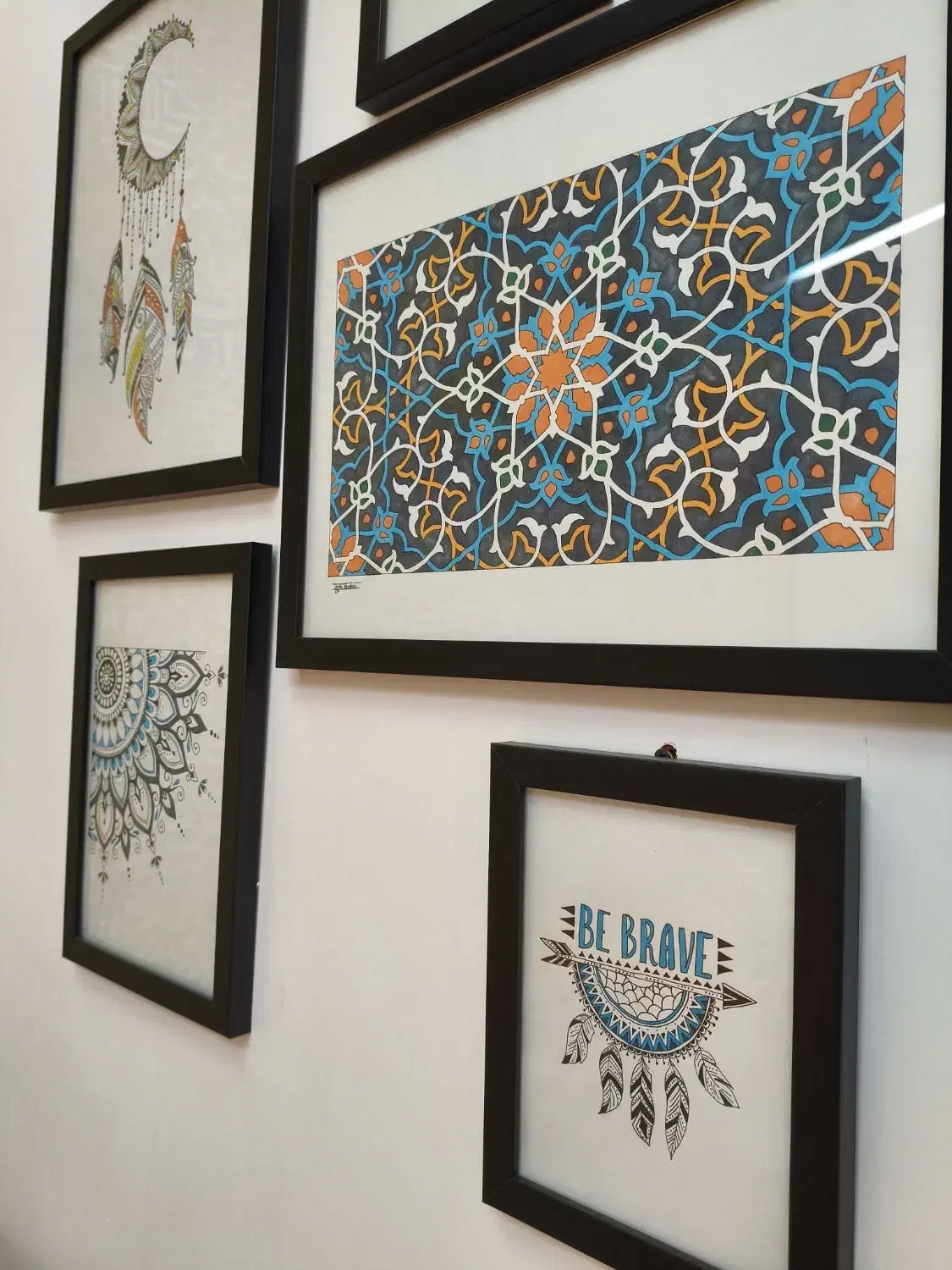 تابلو دکوراتیو مدرن-اسلیمی|تابلو، نقاشی، عکس|چمستان, |دیوار