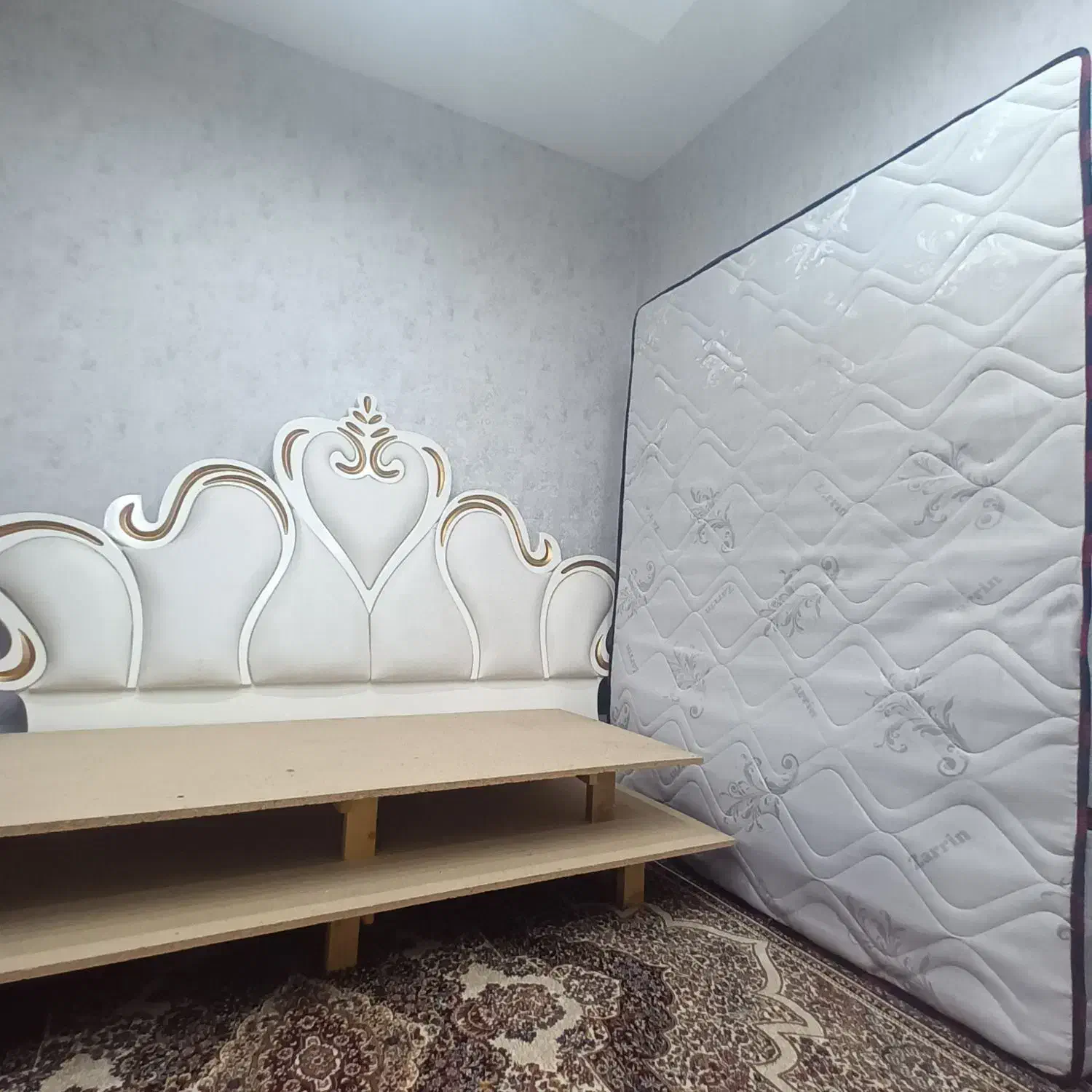 فروش تخته دو نفره MDF همراه با تشک|تشک تختخواب|سیرجان, |دیوار