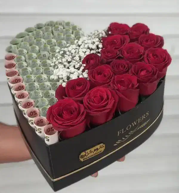 رز قرمز|گل مصنوعی|نقده, |دیوار