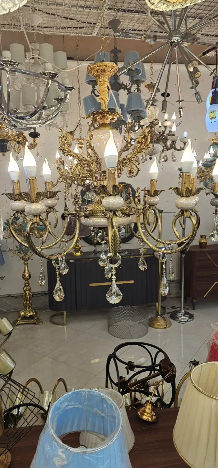 لوستر سنگی|لوستر و چراغ آویز|مشهد, شاهد (شهرک غرب)|دیوار