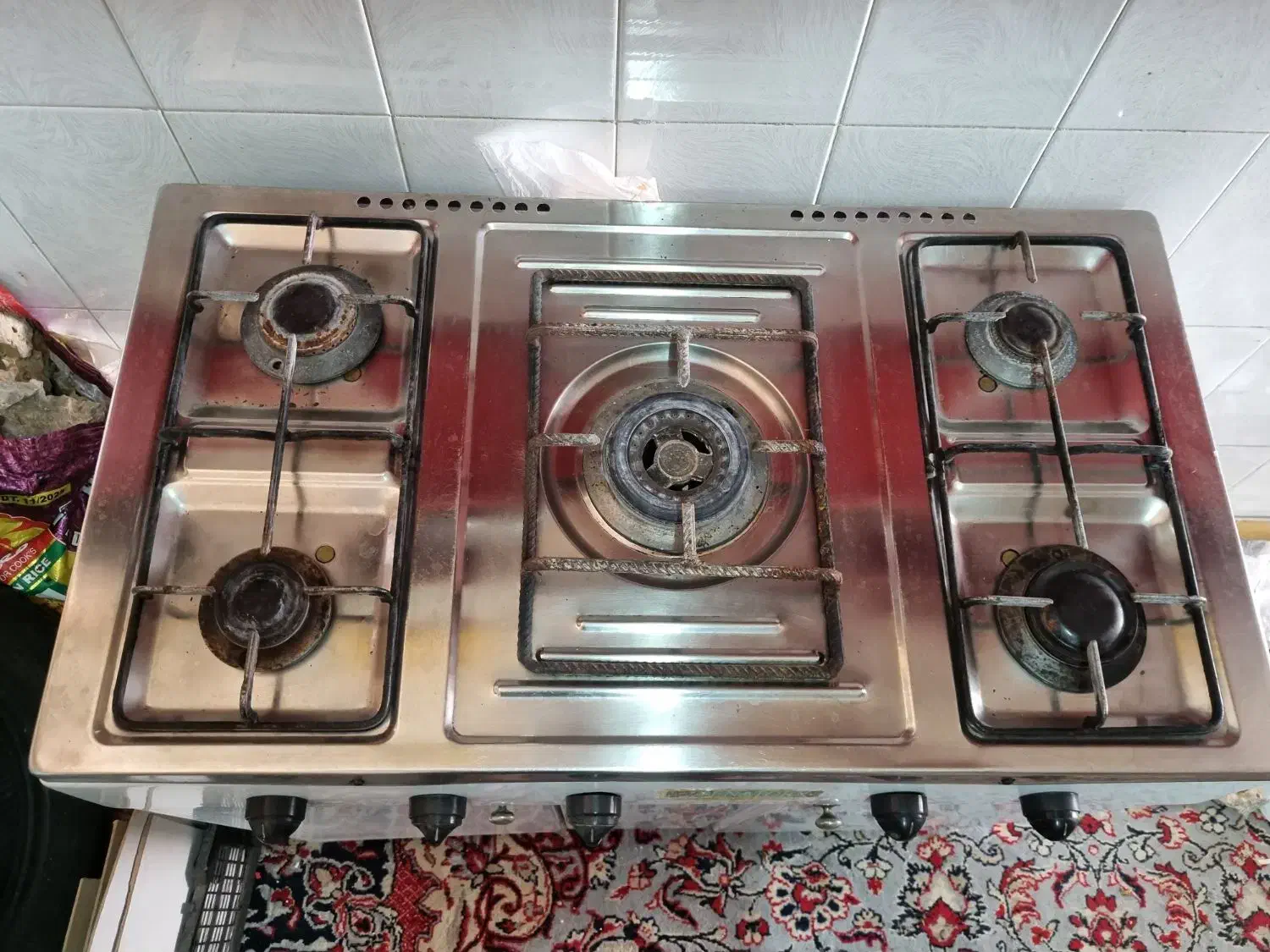 اجاق گاز ۵ شعله تمام لعاب کابینتی آردل|اجاق گاز و لوازم برقی پختوپز|رشت, سلیمانداراب|دیوار