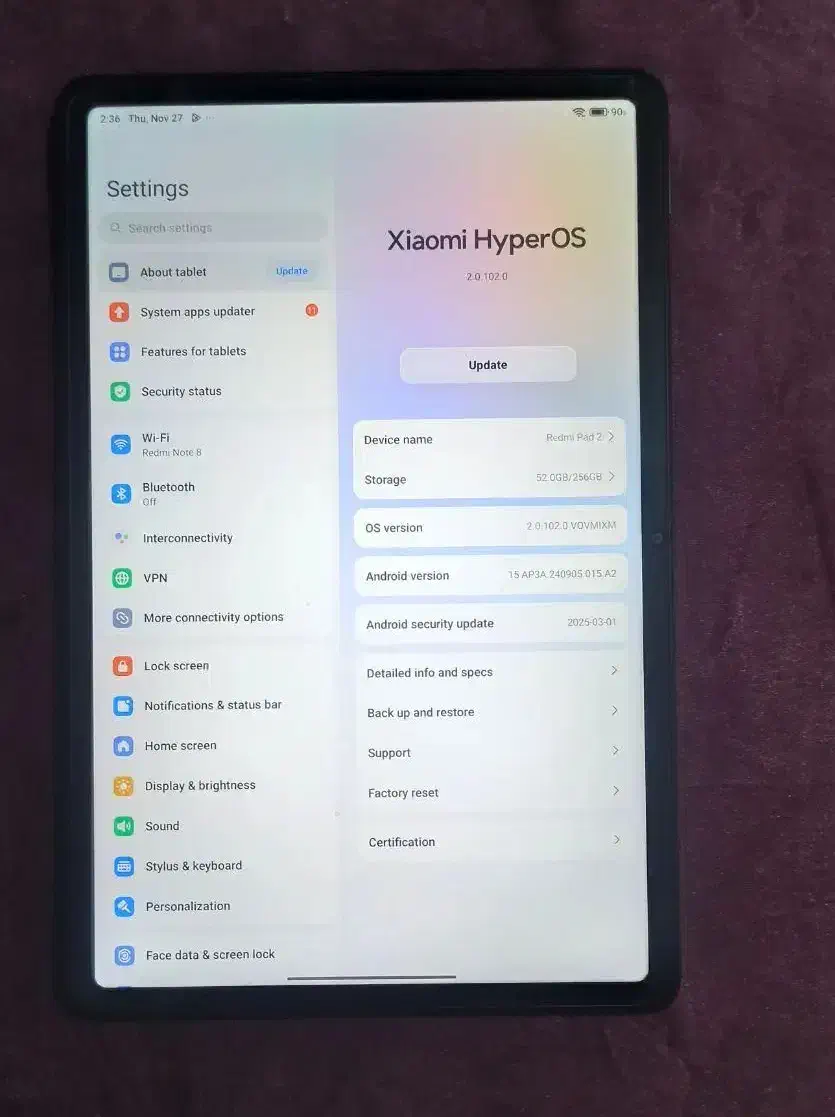 تبلت redmi pad 2|تبلت|بانه, |دیوار