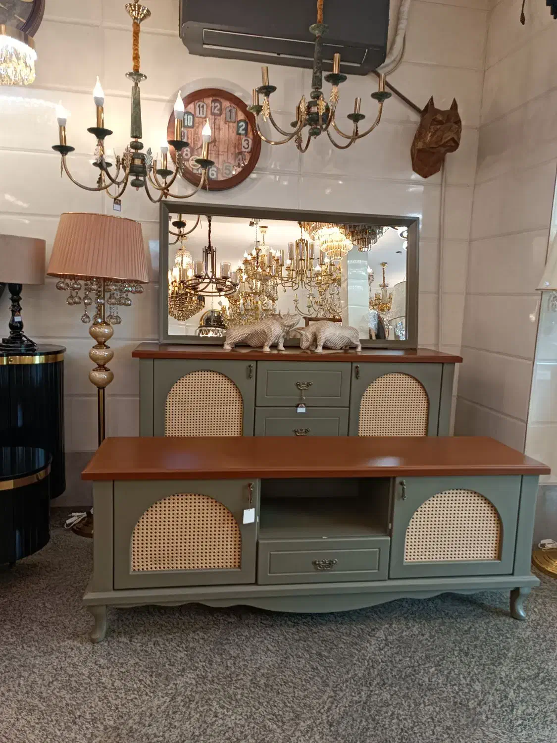 کنسول حصیری آیلین|بوفه، ویترین، کنسول|رشت, استقامت ۱|دیوار