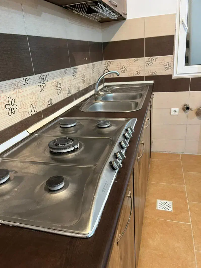کابینت ام دی اف ۶متری به همراه هود و گاز و سینک|آب‌چکان و نظم‌دهنده ظروف|کوچصفهان, |دیوار