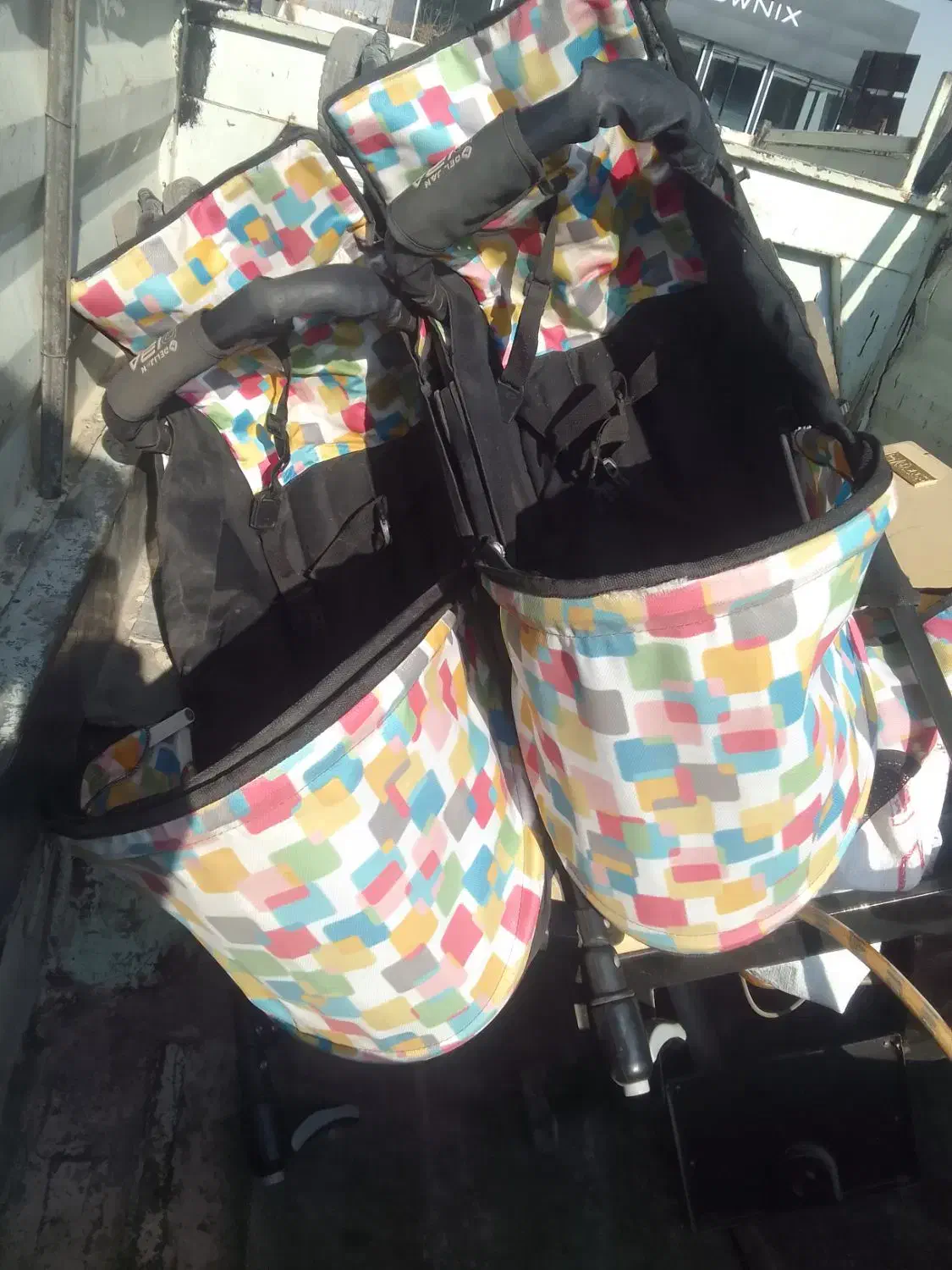 کالسکه بچه گانه دوقلو|کالسکه و لوازم جانبی|خمینی‌شهر, |دیوار