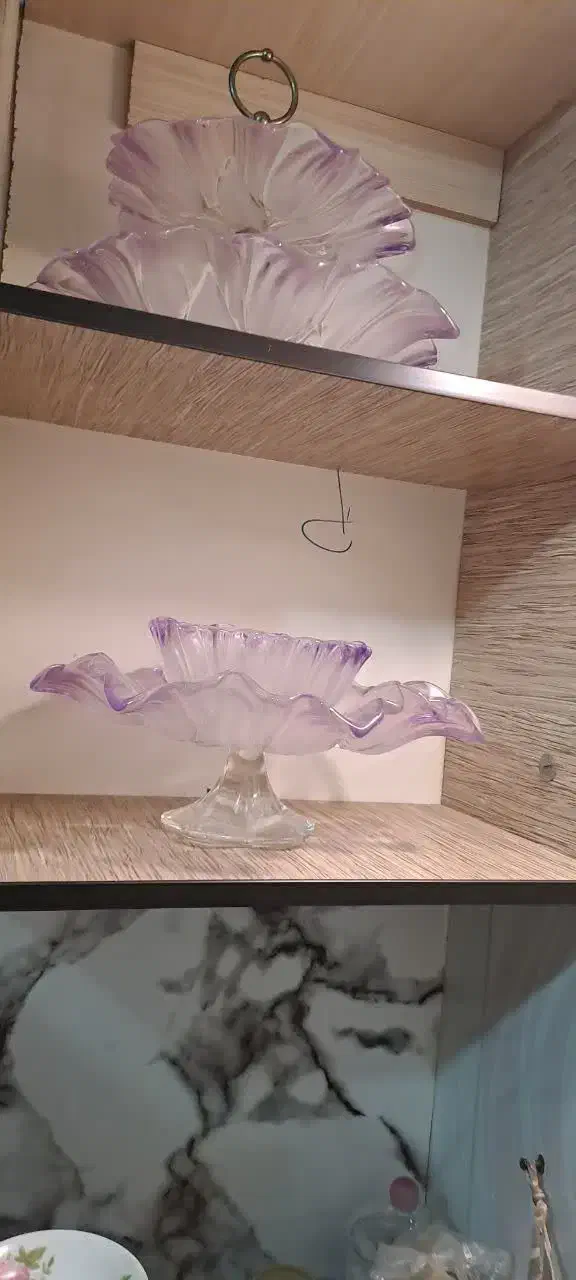 ست پذیرایی آنتیک وارداتی والتر آلمان بنفشه ای|ظروف سرو و پذیرایی|کرمانشاه, |دیوار