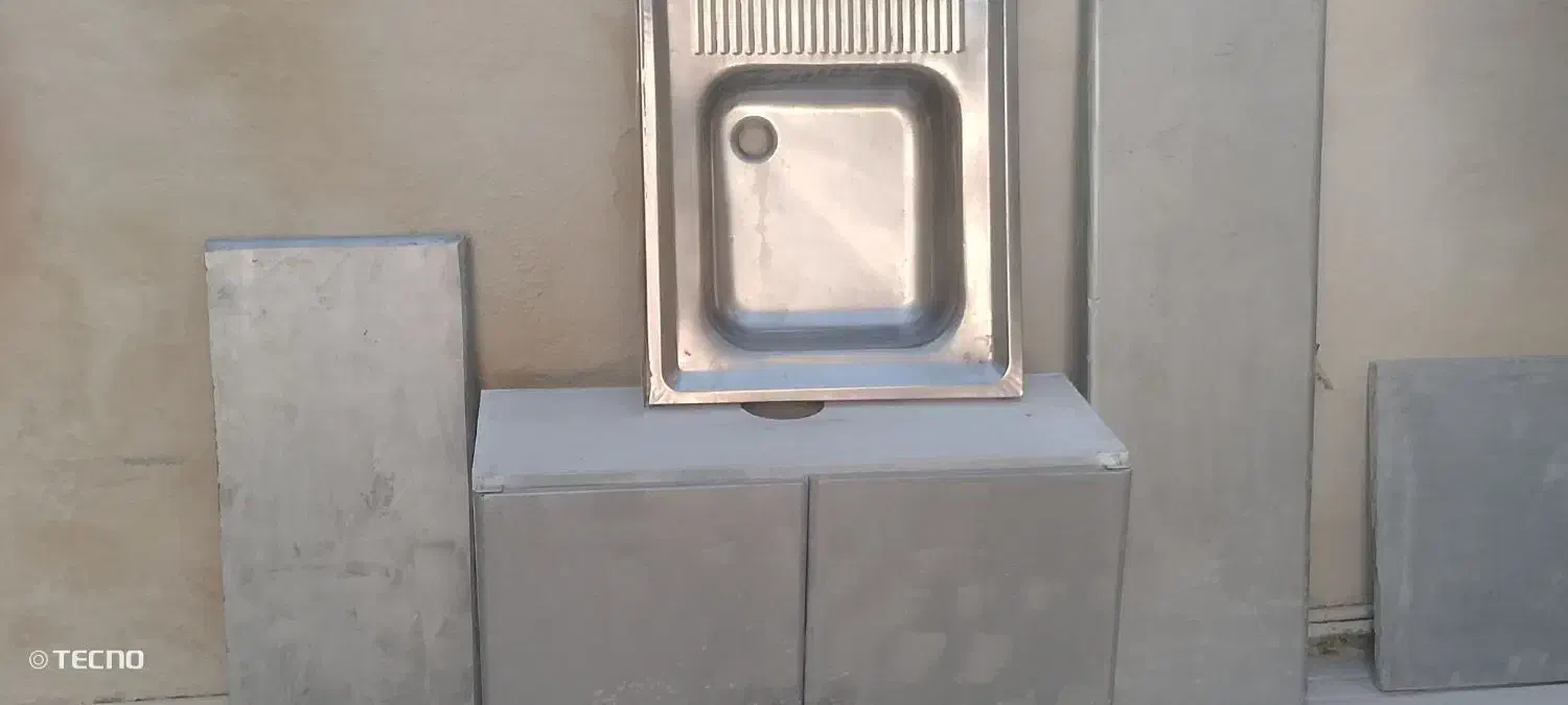 سینک و کابینت سالم تمیز و سنگ مرمر اوپن|مصالح و تجهیزات ساختمان|گنبد کاووس, |دیوار