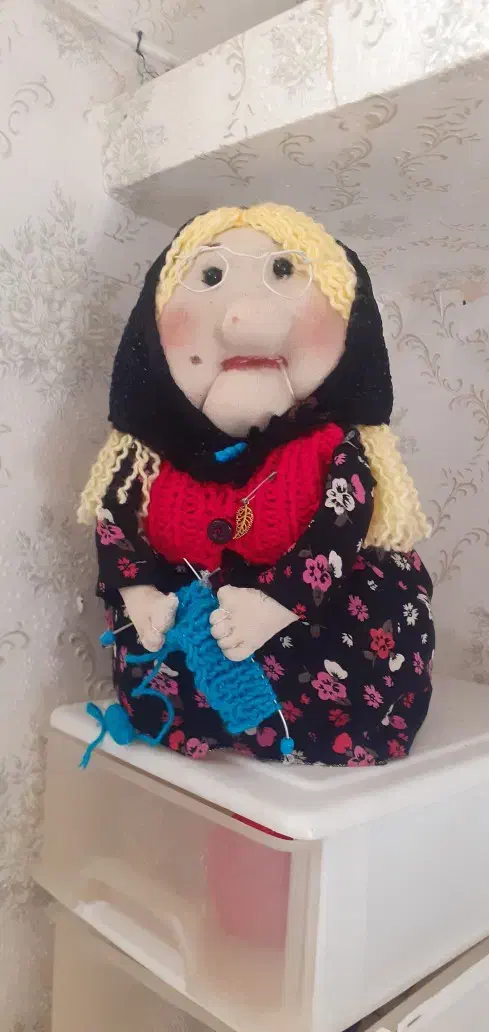 عروسک ننه سرماباآقاجون|صنایع دستی و سایر لوازم تزئینی|کرمانشاه, |دیوار