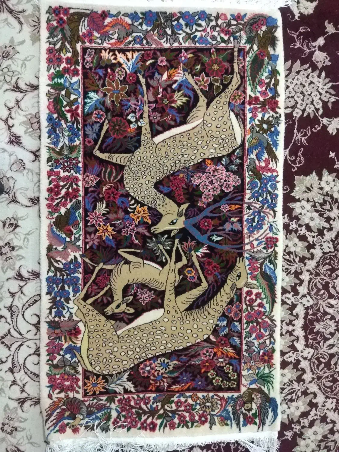 گلیم فرش دستباف 160|گلیم، جاجیم، گبه|اراک, |دیوار