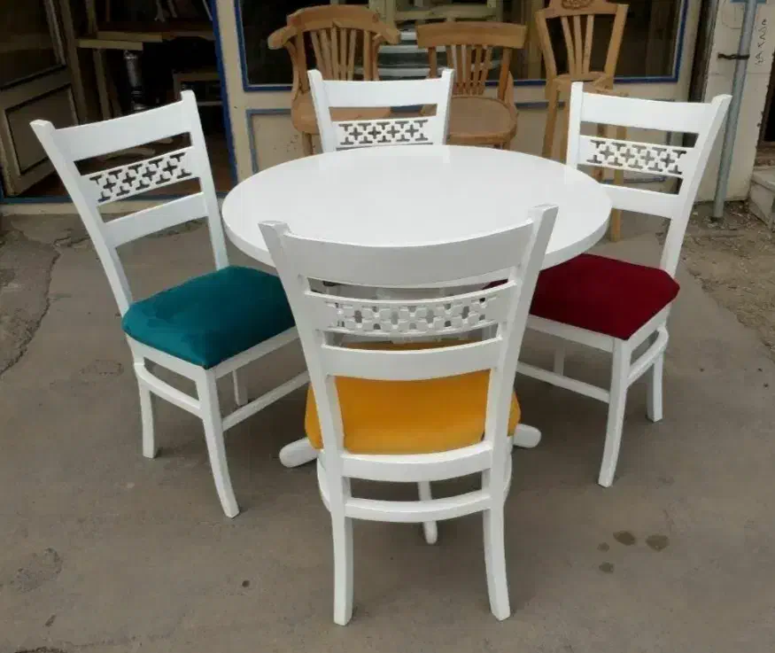 نهار خوری مدل خشتی|میز و صندلی غذاخوری|مشهد, خواجه ربیع|دیوار