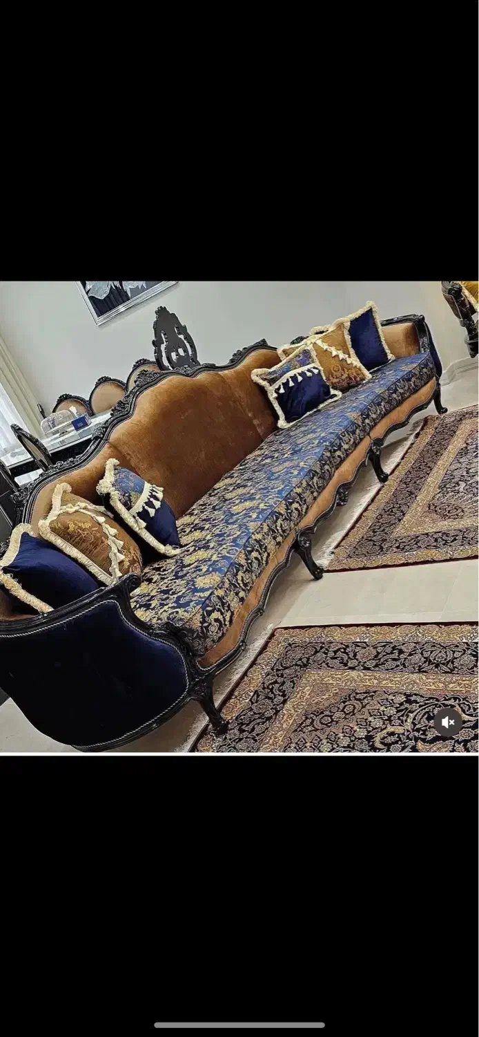 مدل لئو ایتالیایی ، پذیرایی ۹ نفره با میزها|مبلمان خانگی و میز عسلی|تهران, شمیراننو|دیوار