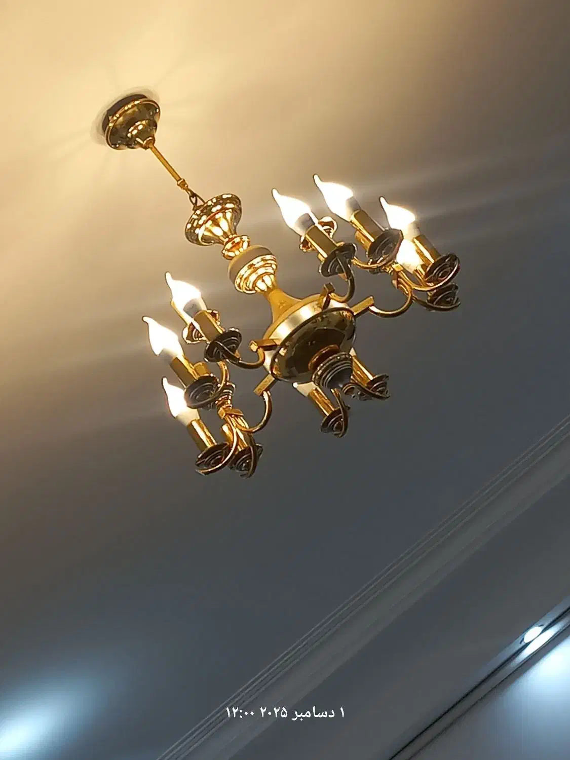 ابکاری طلا بسیار شیک|لوستر و چراغ آویز|اهواز, زیتون کارمندی|دیوار