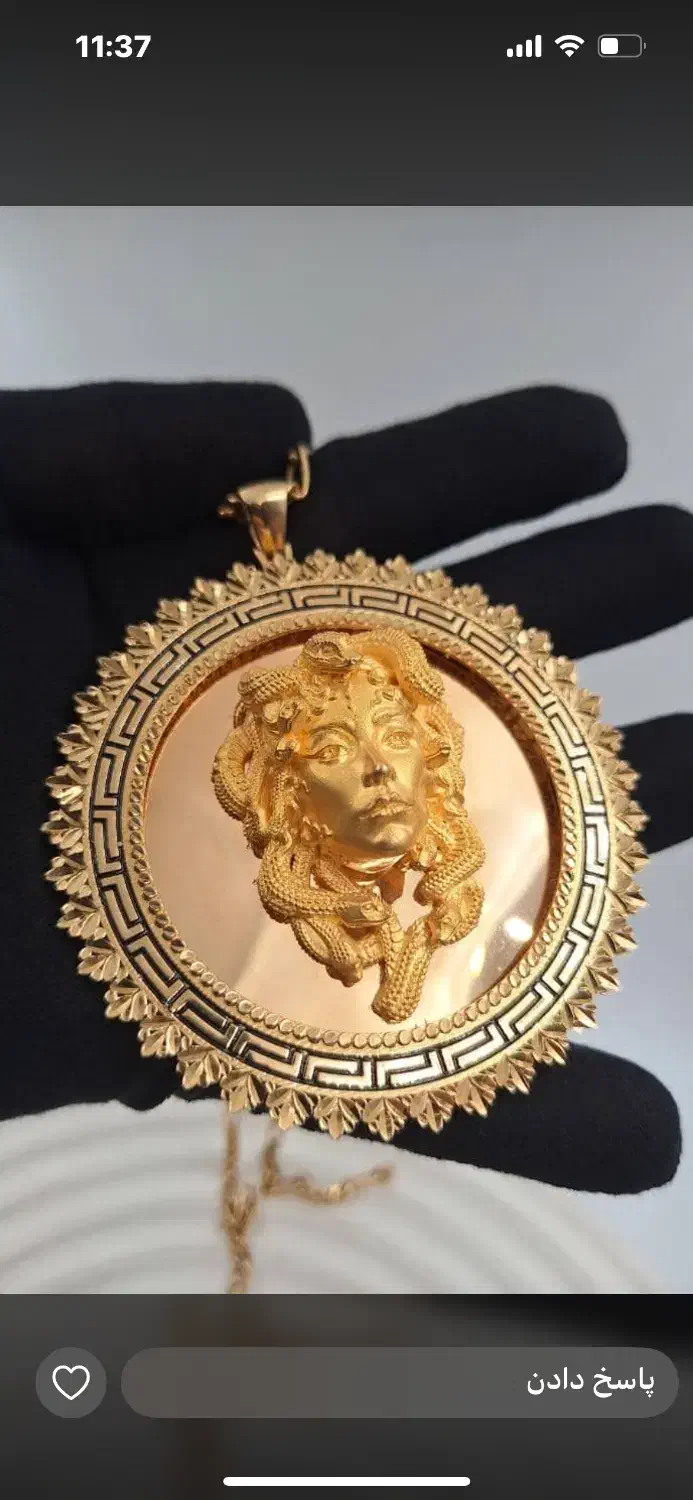 مدال مدوسا ۶۰گرم ۵/۵درصد شیراز|جواهرات|شیراز, شاهچراغ|دیوار