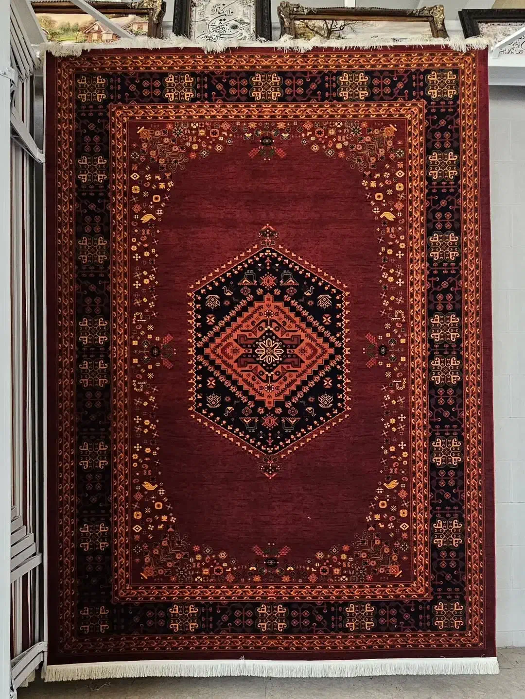 فرش شیخ صفی کلکسیون فرش لاکی ۱۲۰۰شانه نخ اکرولیک|فرش|شیراز, فرگاز|دیوار