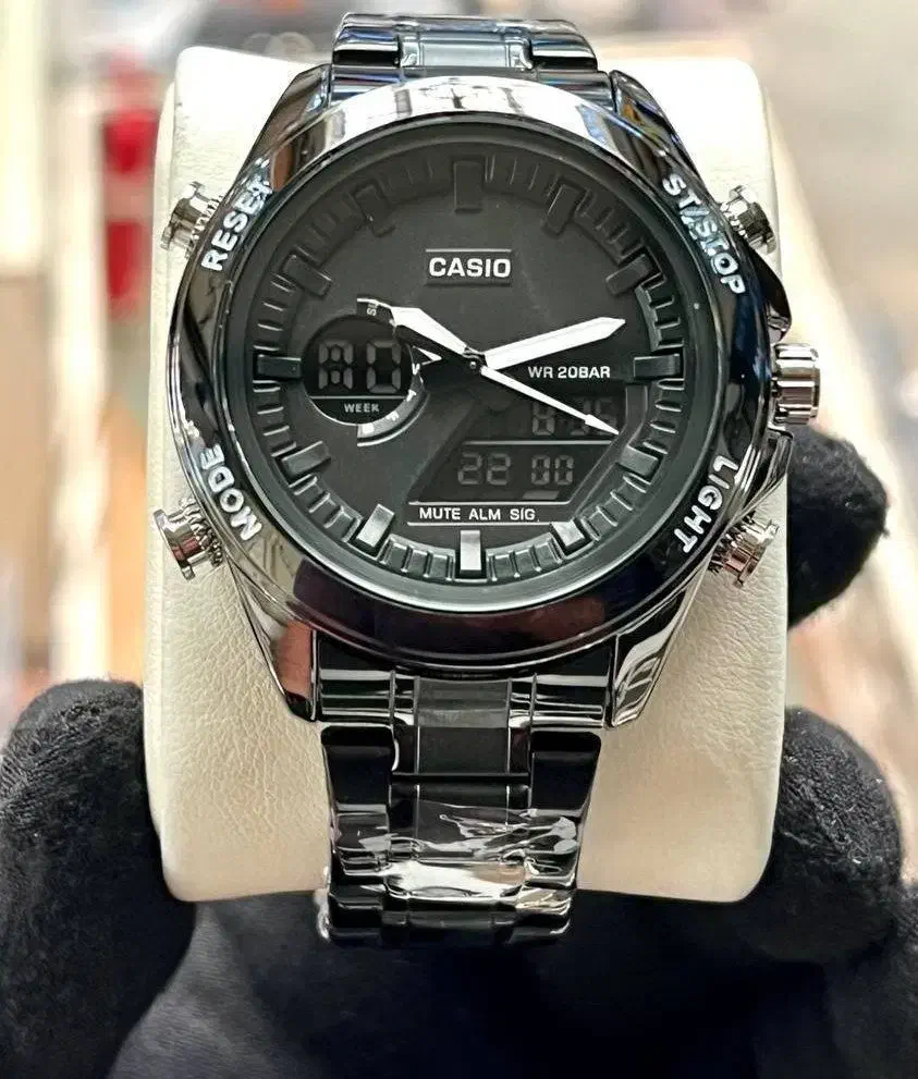 ساعت کاسیو جی شاک دو زمانه موتور ژاپن فلزی Casio|ساعت|اصفهان, احمدآباد|دیوار