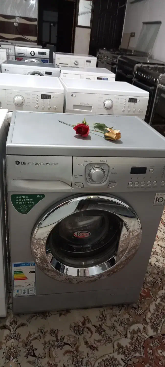 لباسشویی الجی اصل کره سیلوردرب استیل|ماشین لباسشویی و خشک‌کن لباس|نیشابور, شهید بهشتی|دیوار