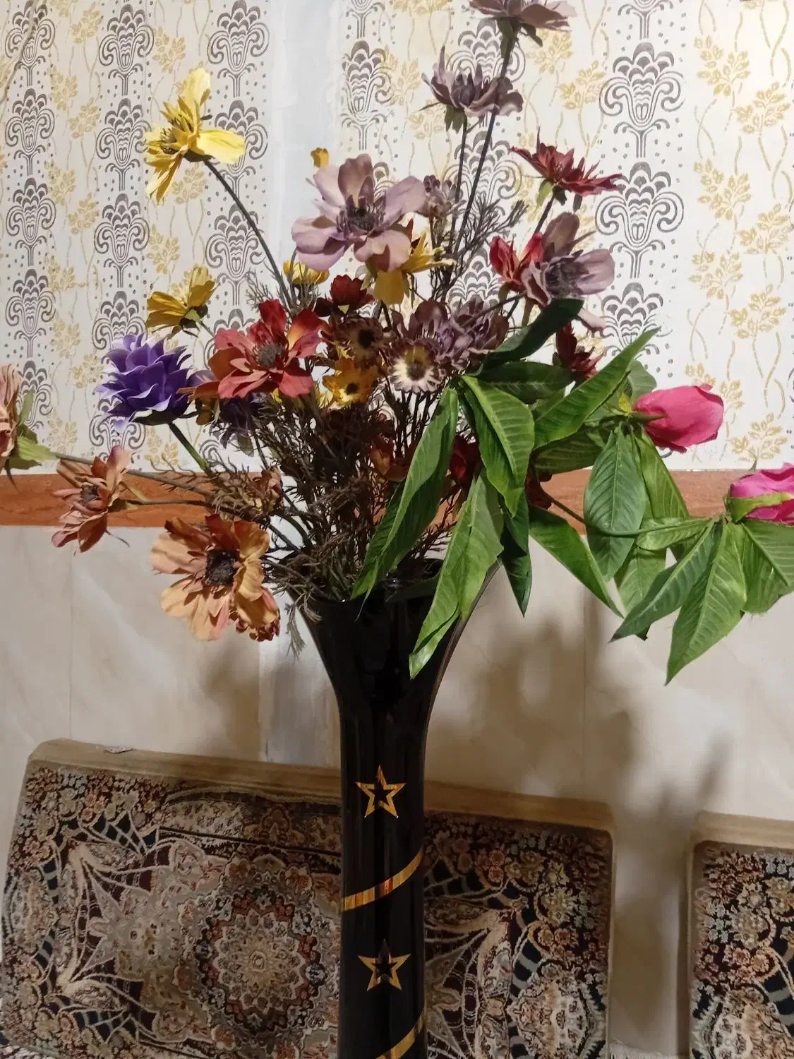 گلدان با گل|گل مصنوعی|کرمانشاه, |دیوار