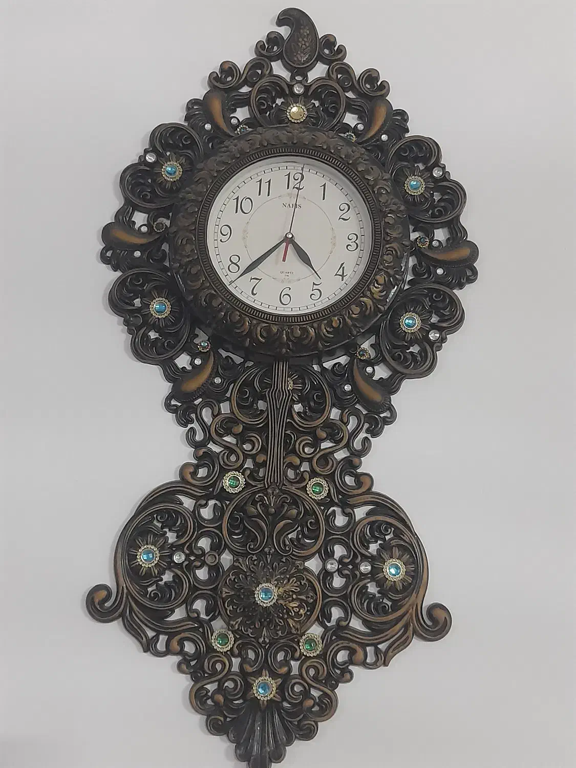 ساعت آونگ دار صفحه سفید و واضح طرح مینیاتوری|ساعت دیواری و تزئینی|مشهد, شهرک رازی (شهرک غرب)|دیوار