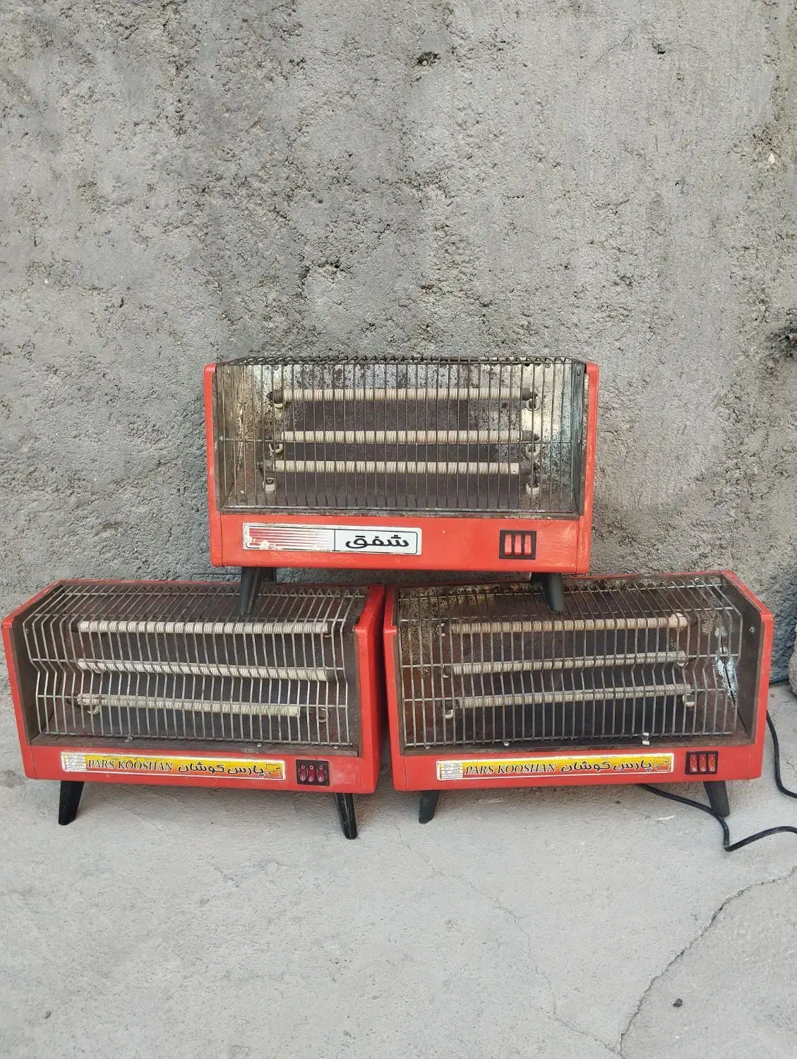 سه عدد بخاری برقی تمیز و سالم به قیمت 450تومان|بخاری، هیتر، شومینه|مهر, |دیوار