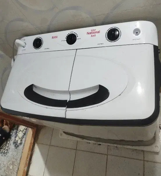 لباسشویی دوقلو اینترنشنال آنیل 8000Lux|ماشین لباسشویی و خشک‌کن لباس|زاهدان, |دیوار