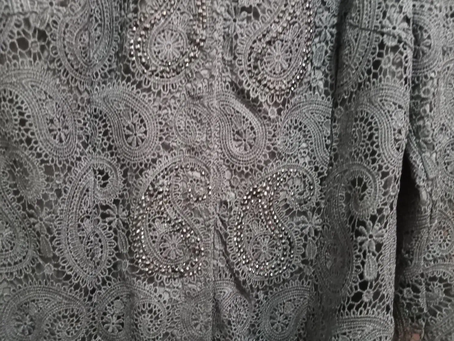 مانتومجلسی گیپور نگین دارسایز ۴۰تا۴۲|لباس|علیآباد کتول, |دیوار