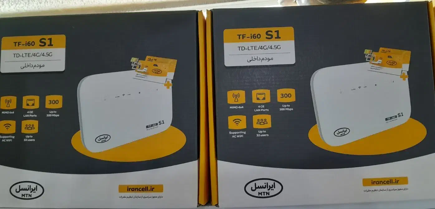 مودم ایرانسلtf-i60 s1 ازشرکت سپنتابابسته های متنوع|مودم و تجهیزات شبکه|بابل, |دیوار