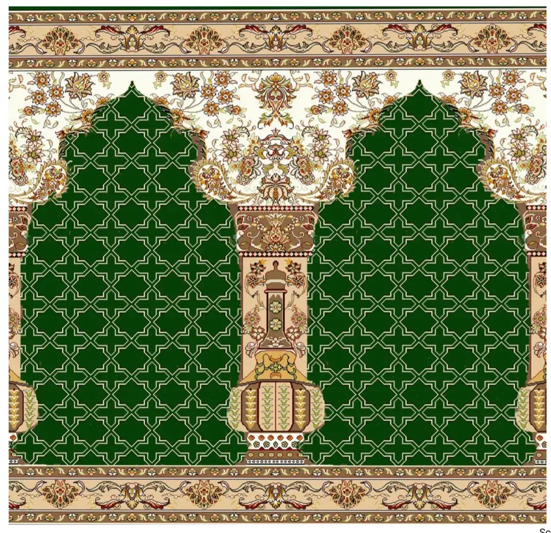 سجاده طرح انفاق آبی /سماوات سبز/یاسین قرمز اکرلیک|فرش|قم, هفت تیر|دیوار