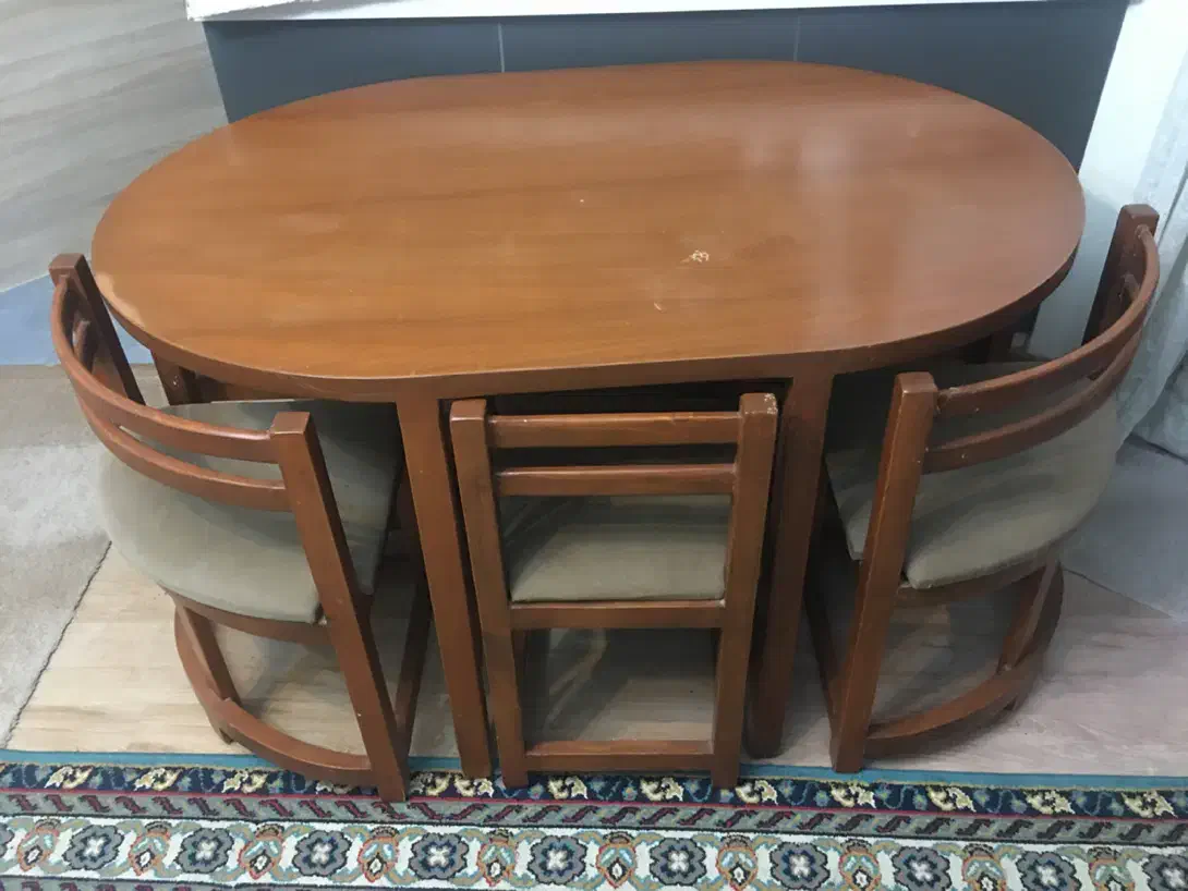 میز نهار خوری|میز و صندلی غذاخوری|کیش, |دیوار