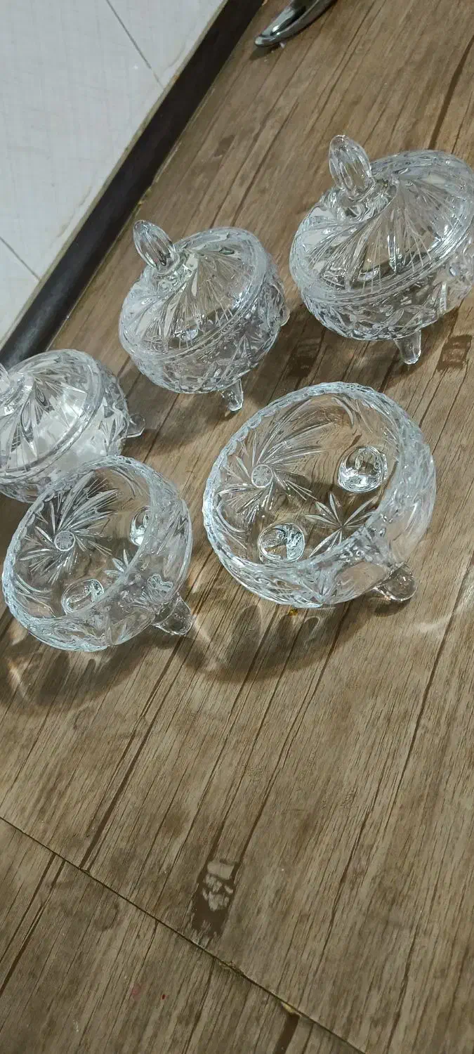 قندان خورشیدی پایه دار cristal|ظروف سرو و پذیرایی|قرچک, شهرک طلائیه|دیوار
