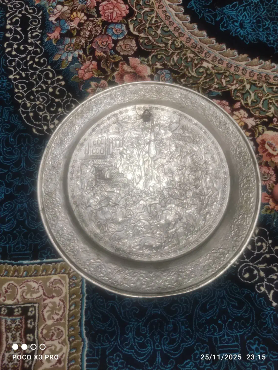 سینی قدیمی|صنایع دستی و سایر لوازم تزئینی|سیرجان, |دیوار