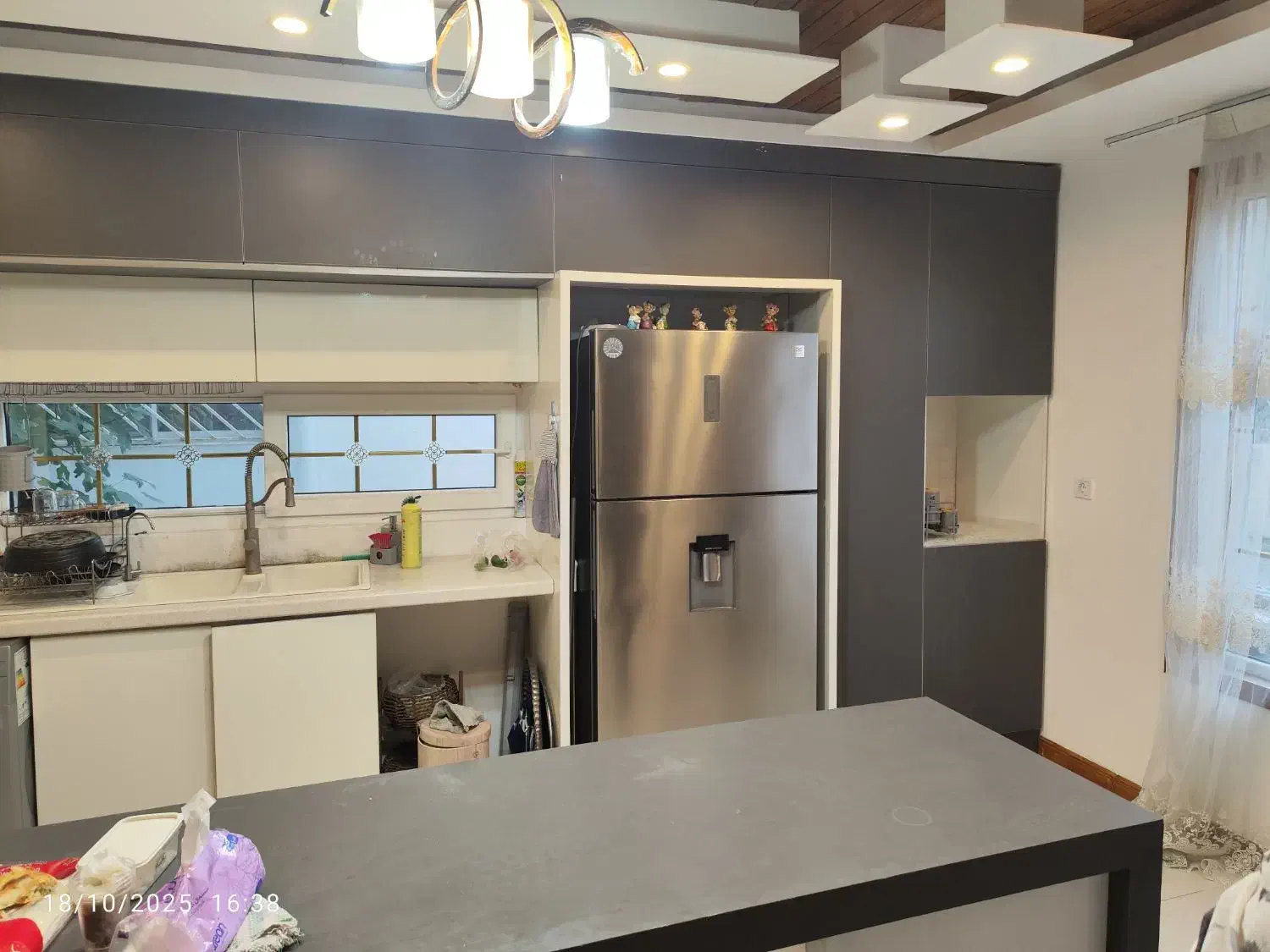 کابینت در حد نو با سینک و گاز رومیزی|مصالح و تجهیزات ساختمان|چمستان, |دیوار