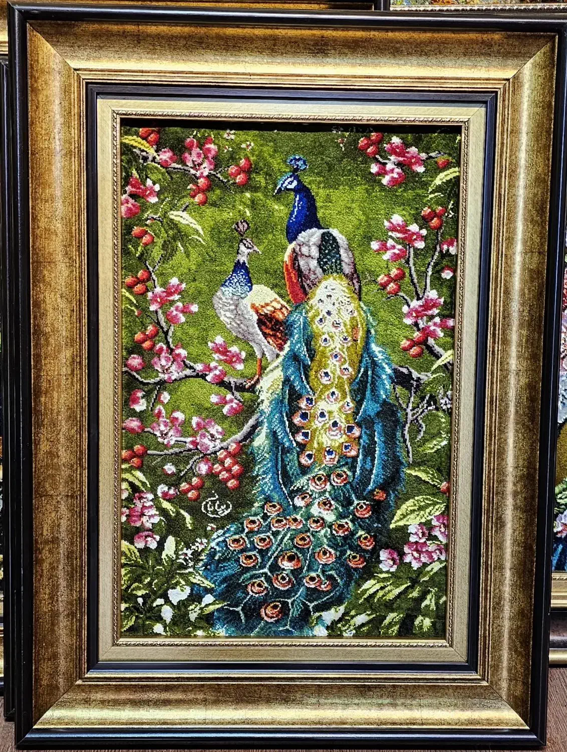 تابلو فرش دستبافت طاووس|تابلو فرش|تهران, علم و صنعت|دیوار