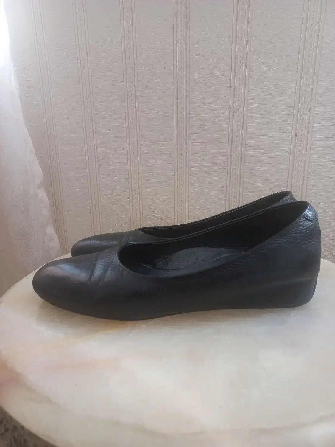 کفش طبی چرم مشکی ecco clarks با جعبه سایز ۳۹ ۴۰|کیف، کفش، کمربند|تهران, دبستان|دیوار