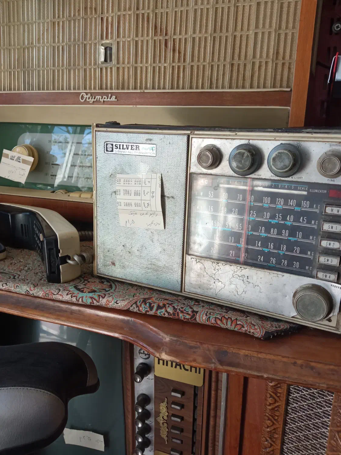 تلویزیون عتیقه|تلویزیون و پروژکتور|میانه, |دیوار