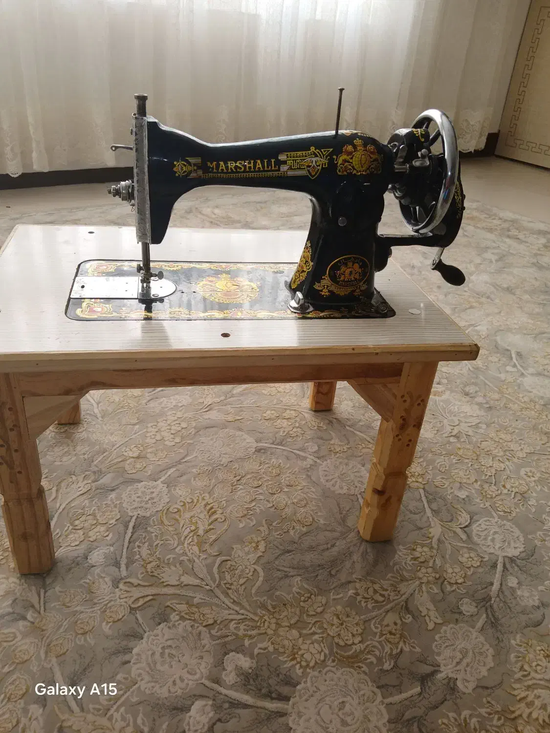 فروش چرخ خیاطی مارشال قدیمی|چرخ خیاطی و ریسندگی|قائن, |دیوار