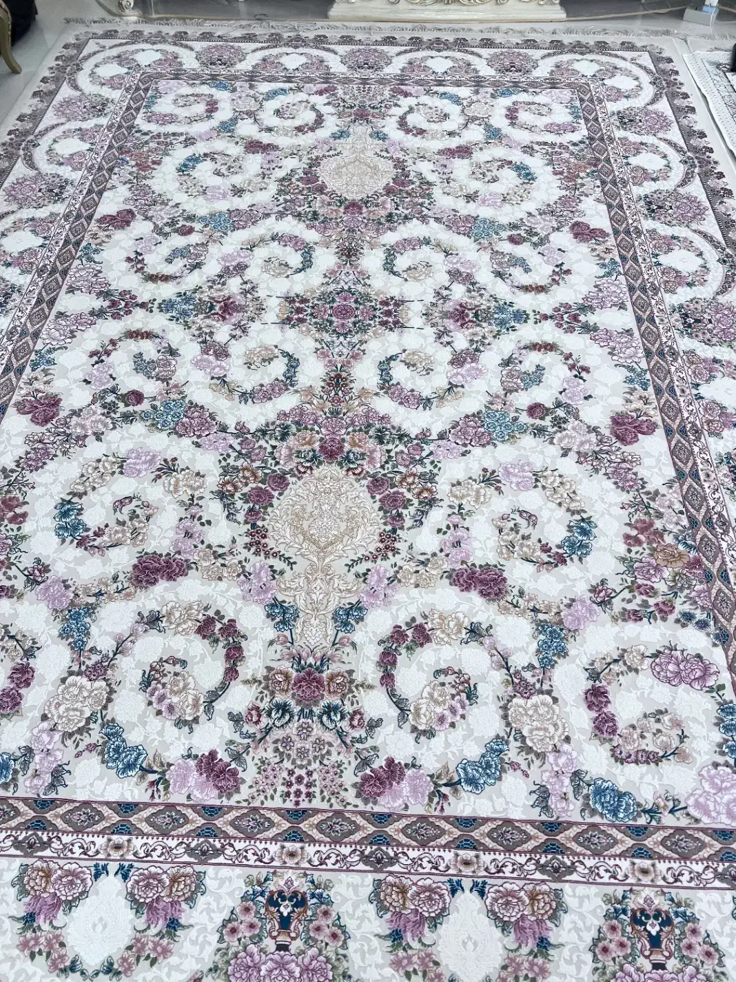 فرش ابریشم|فرش|قزوین, |دیوار