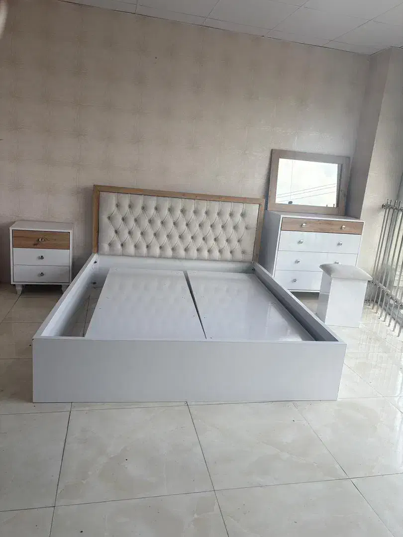 سرویس خواب تمام ام دی اف دونفره|تخت و سرویس خواب|رشت, جهاد|دیوار