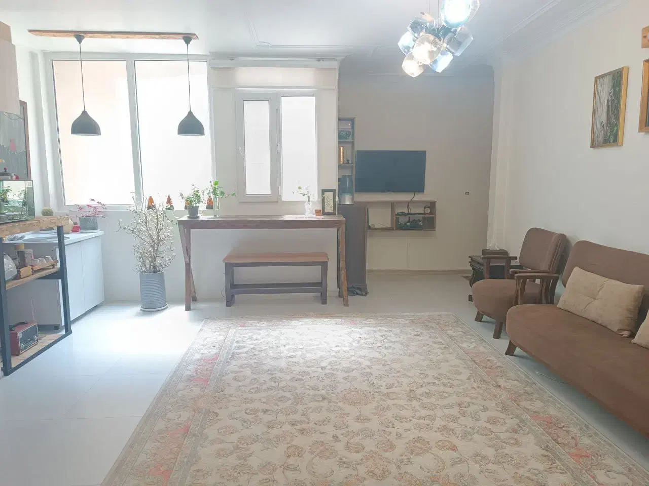 ۶۲ متردوخواب سالن پرده خور بلوار اصلی سرمایهگذاری|فروش آپارتمان|تهران, باشگاه نفت|دیوار