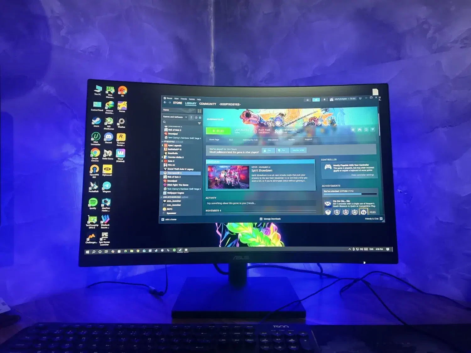 مانیتور 27 asus tuf gaming|قطعات و لوازم جانبی رایانه|فردیس, فردیس|دیوار