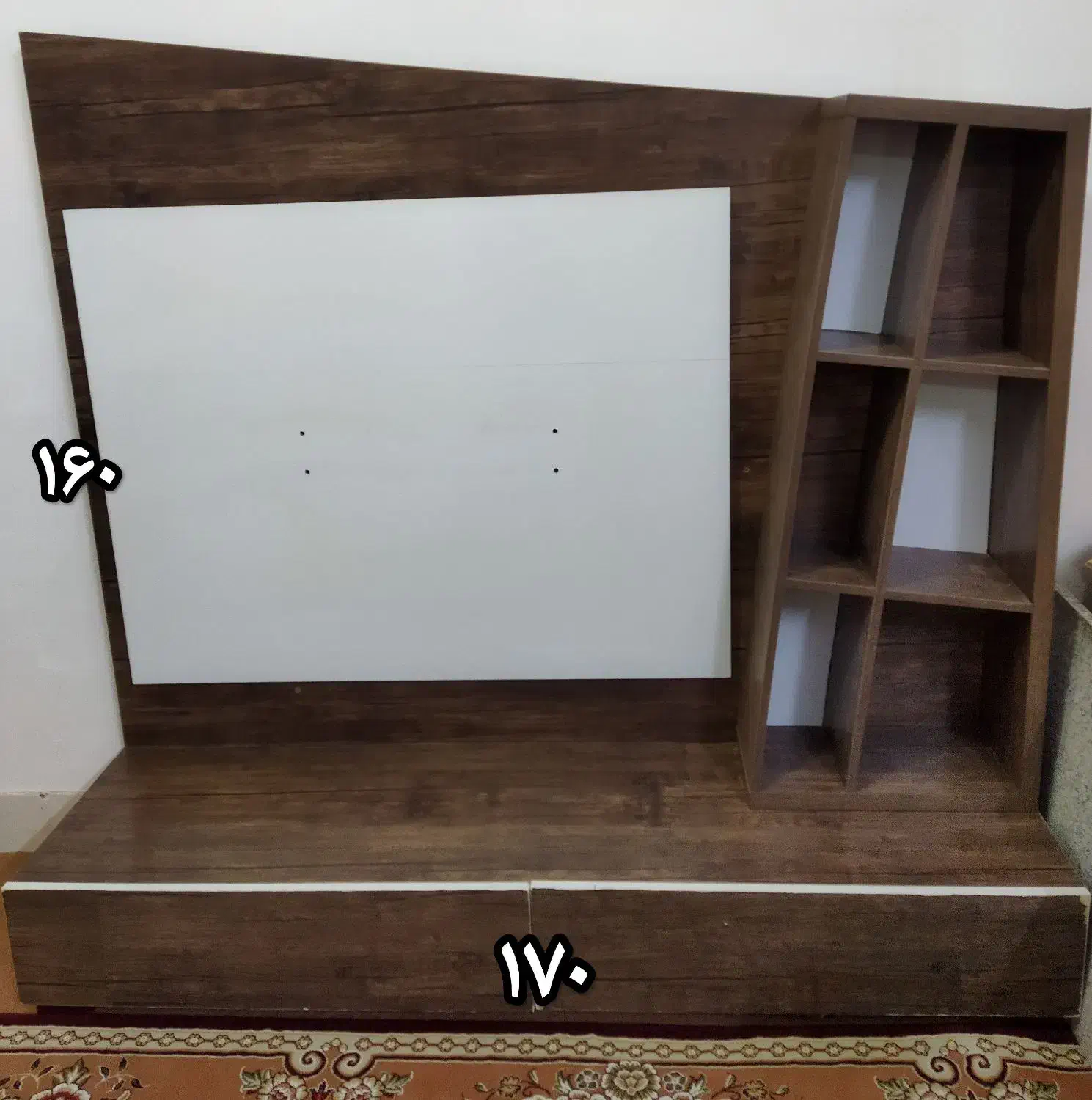 میز MDF . TV|میز تلویزیون|آباده, |دیوار