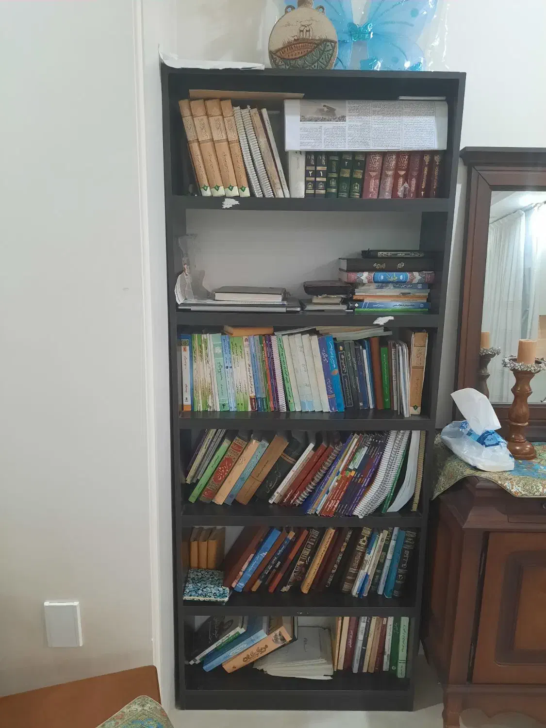 قفسه کتابخانه چوبی زیر قیمت بازار|کتابخانه، شلف، قفسه‌های دیواری|قم, بلوار امین و ساحلی|دیوار