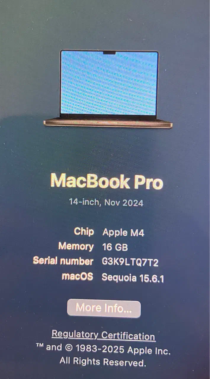 MacBook Pro M4 (2024)|رایانه همراه|تهران, آبشار تهران (دریاچه)|دیوار