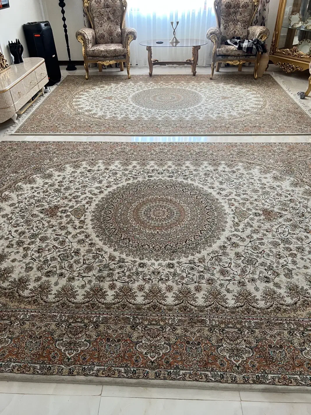 دوتخته فرش ماشینی مشهد درحد نو ۹ متری|فرش|زرندیه, |دیوار