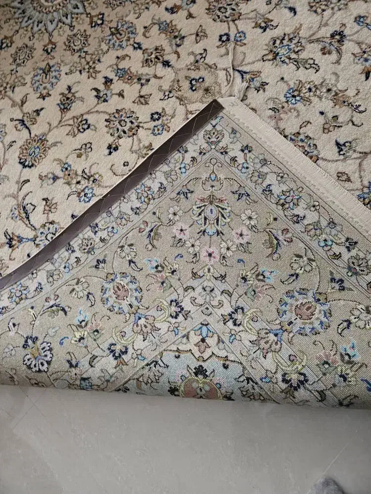 فرش ۹متری کاشان گل ابریشم وتابلوفرش دستبافت|فرش|کرج, فاز ۳ گوهردشت|دیوار