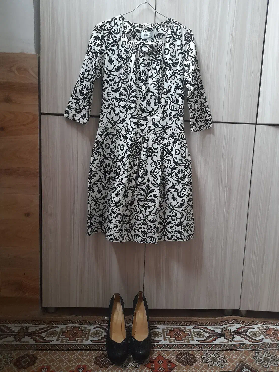 لباس مجلسی مخمل اسپرت.سایز ۳۶ با کفش مجلسی ست لباس|لباس|بناب, |دیوار