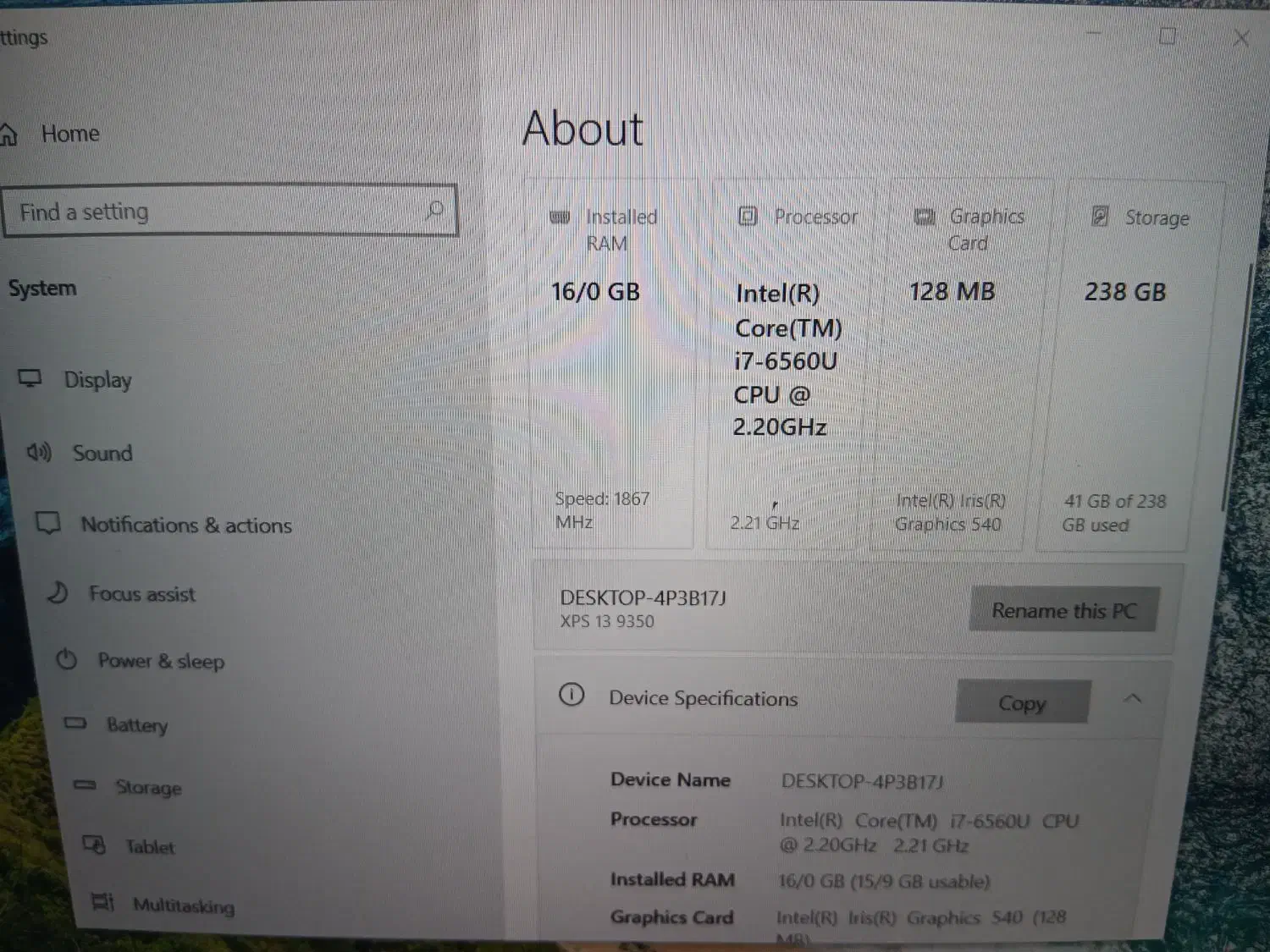 لپ تاپ dell xps 9350|رایانه همراه|بابل, |دیوار