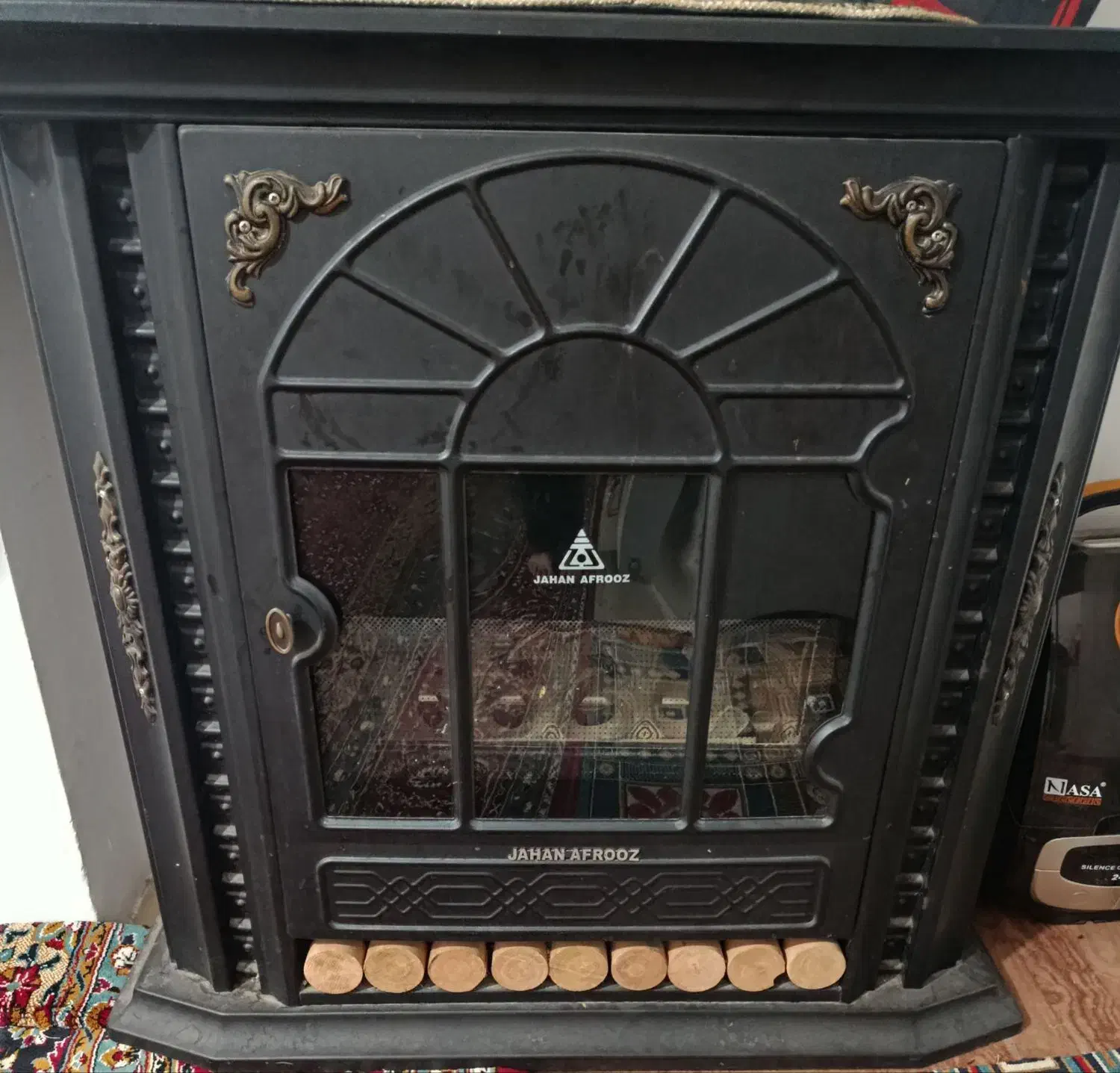 بخاری طرح شومینه|بخاری، هیتر، شومینه|گلبهار, شهر جدید گلبهار|دیوار