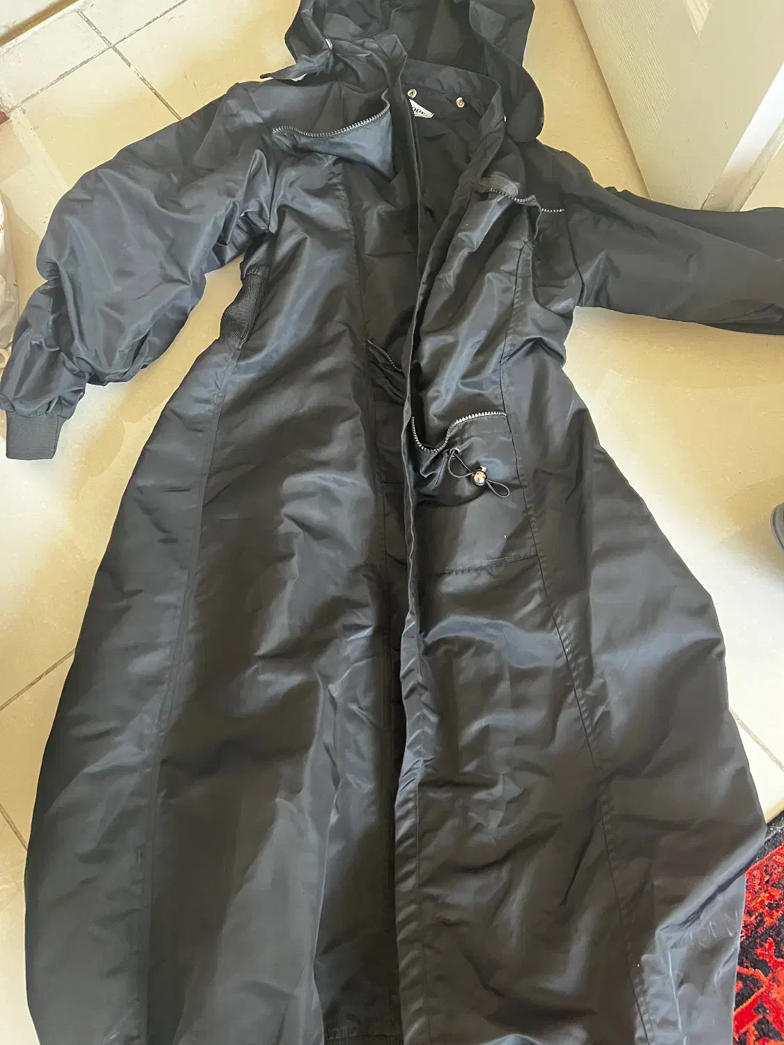 بارونی مشکی جلوباز فری سایز تا سایز ۴۲|لباس|تهران, شهرک مخابرات|دیوار