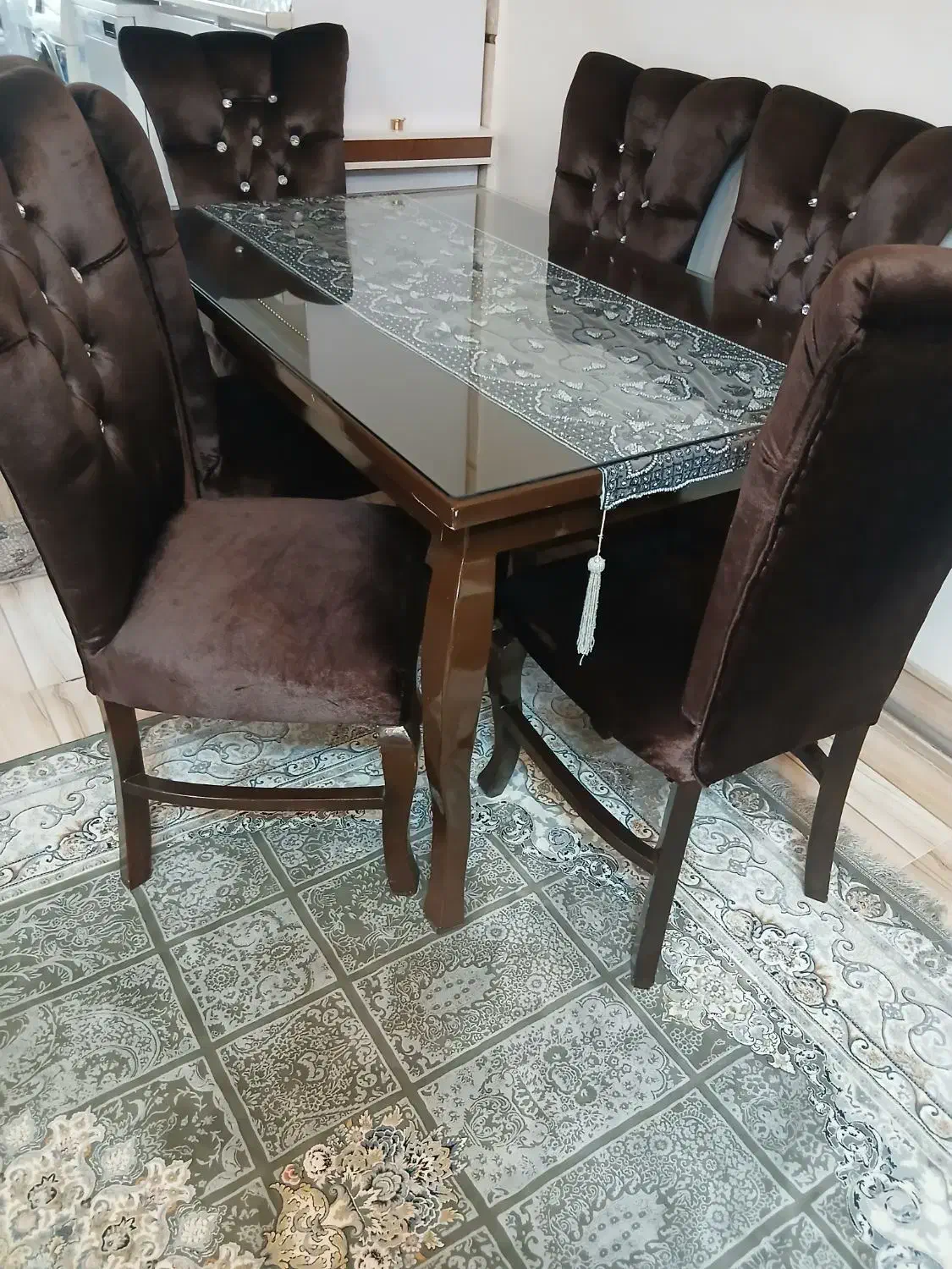 میز غذاخوری۶نفره|میز و صندلی غذاخوری|سلماس, |دیوار